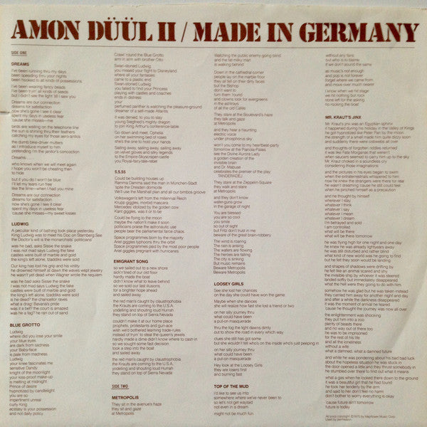 Amon Düül II - Made In Germany - LP